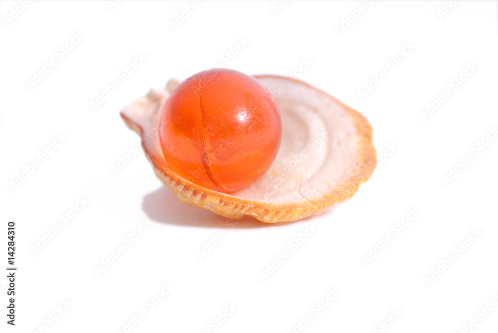 kulka kąpielowa na muszelce