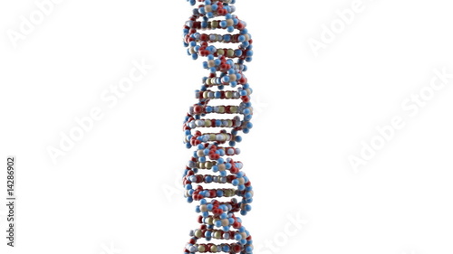 Rotating DNA strand  - HD 1080p rendered clip - perfect loop