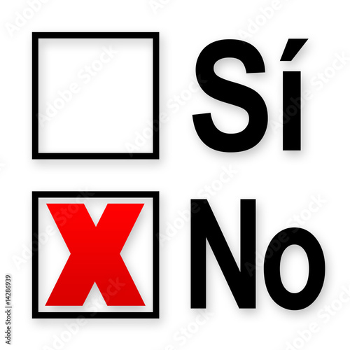 No check-box in spanish