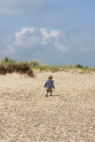 small child on dunes