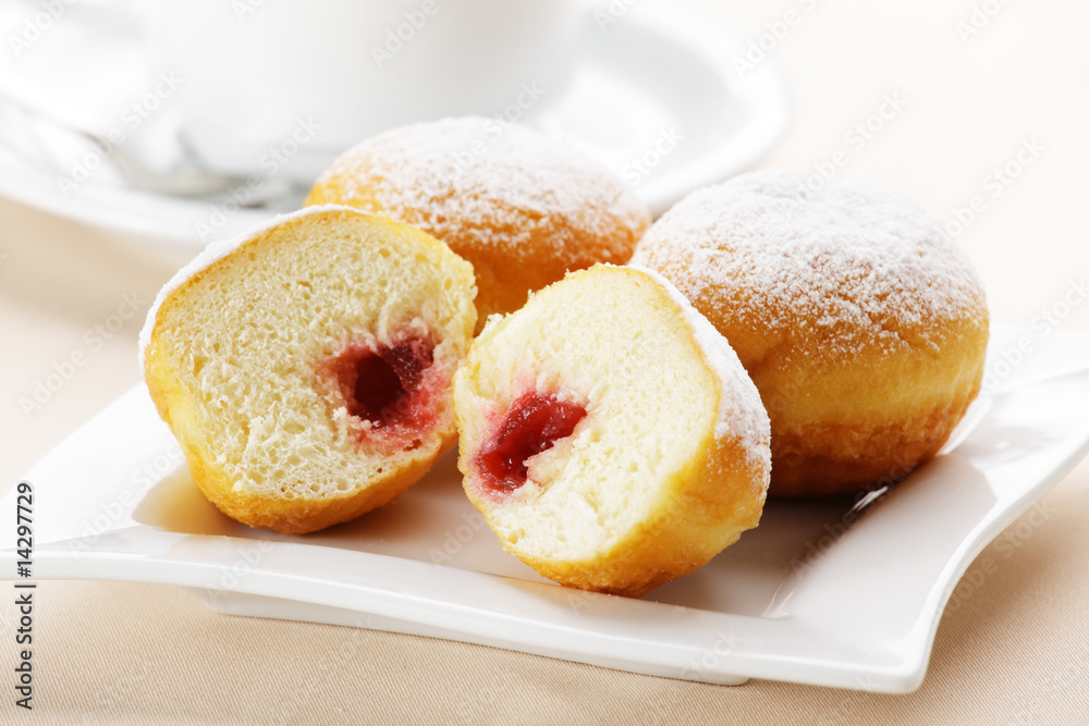 donuts with coffee
