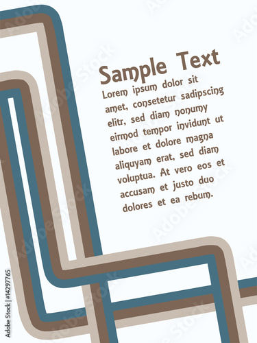 Retro line background with copy space