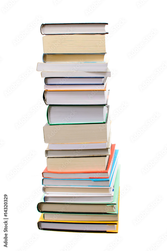 Pile of books isolated on white background Pile of books isolated on white background