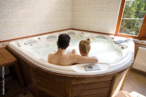 couple in the jacuzzi