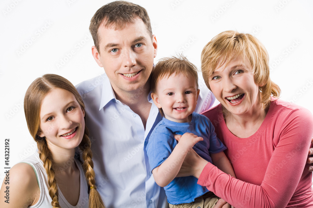 Cheerful family