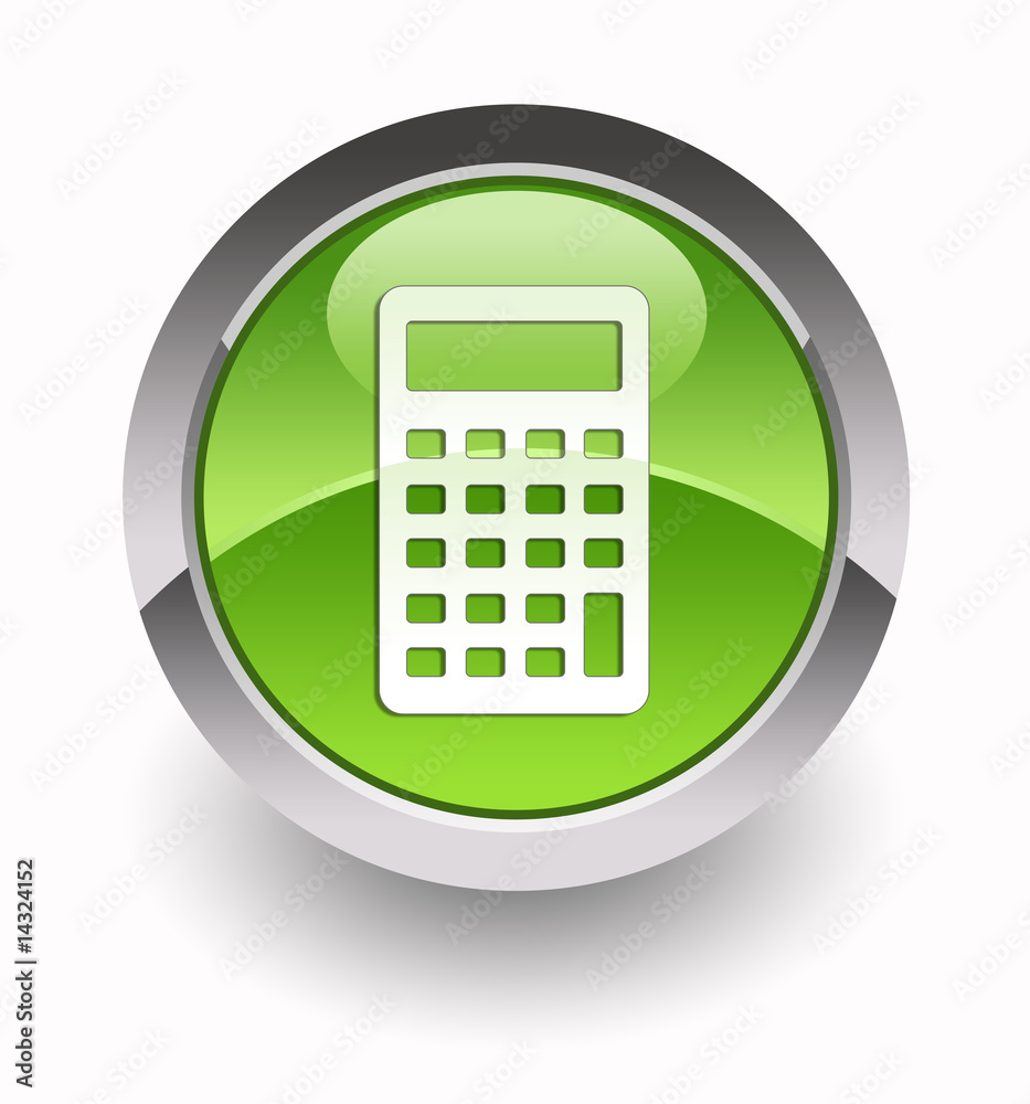 Calculator glossy icon Calculator glossy icon