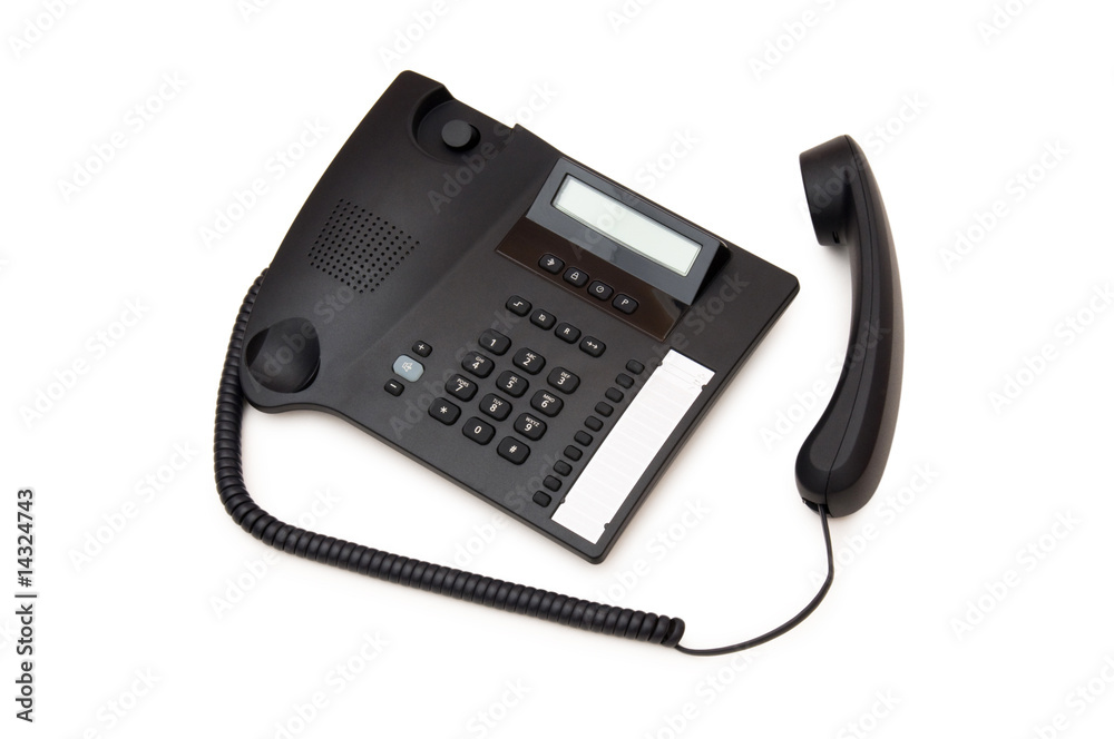 Office phone isolated on the white background Office phone isolated on the white background