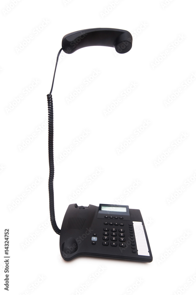 Office phone isolated on the white background Office phone isolated on the white background