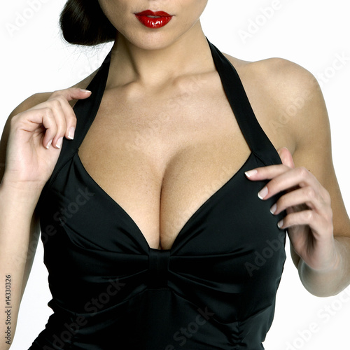 Sexy woman's neckline