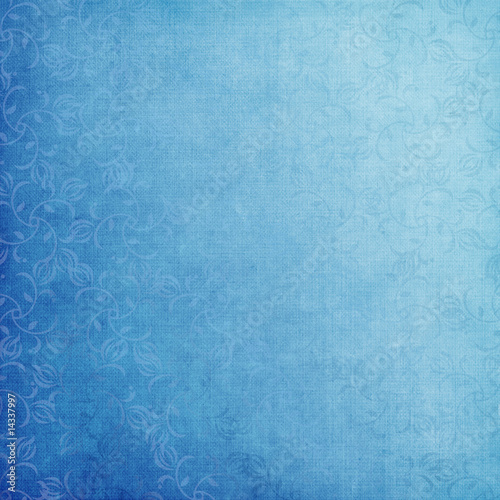 Blue romantic swirl background
