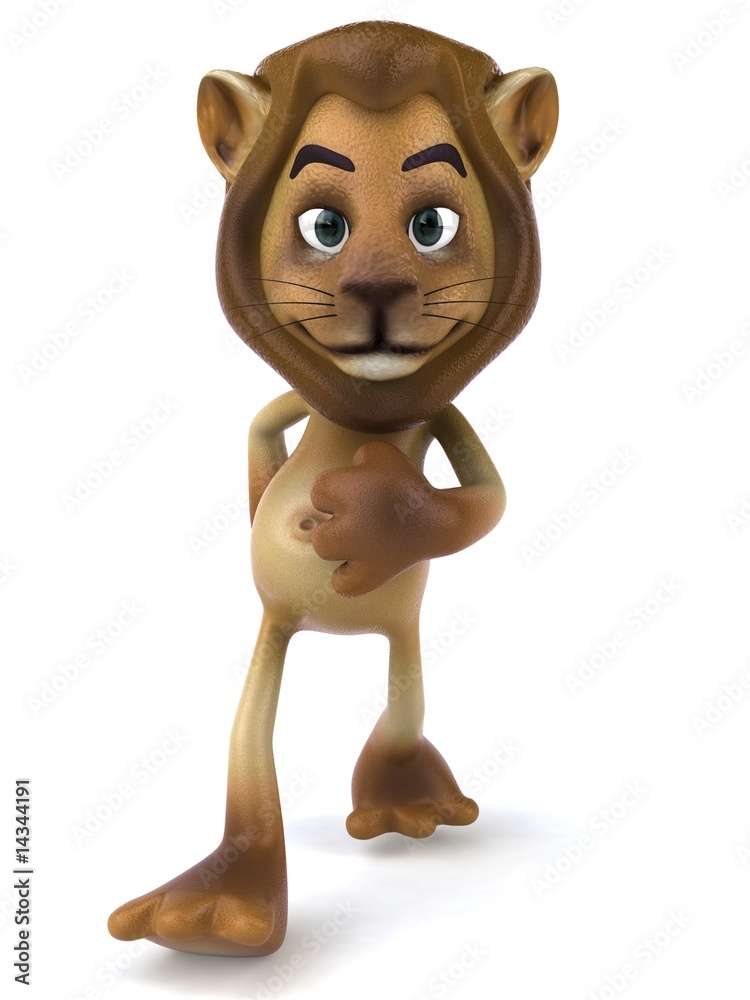 Naklejka premium Lion