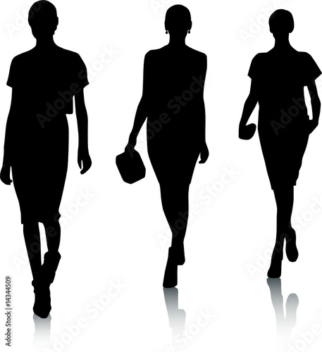 silhouette fashion girls