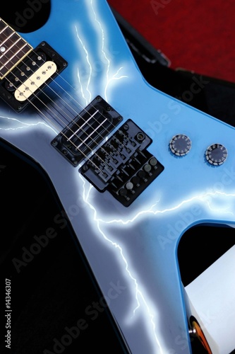 Chitarra Elettrica con Flash photo