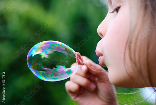 Konstfotografi bulles de savon