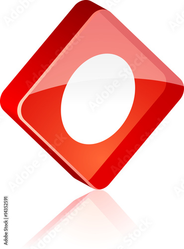 Free Download Rec glass button. Vector illustration. - GFXLoad