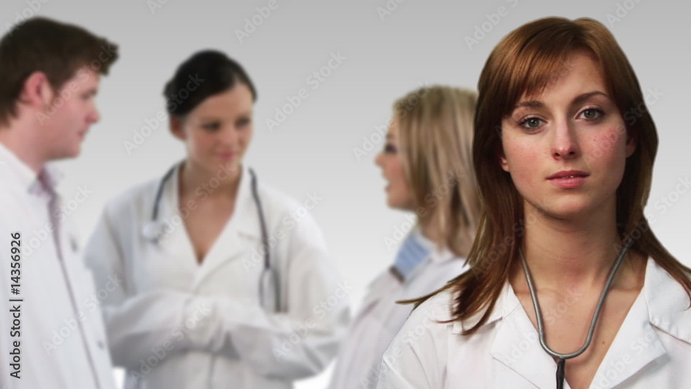 Group of doctors discussing in High Definition Group of doctors discussing in High Definition