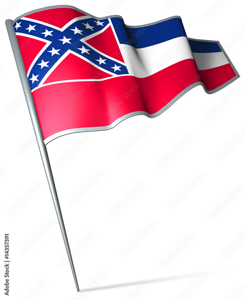 Flag pin - Mississippi (USA)