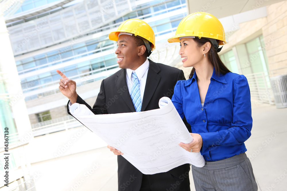 Attractive Man and Woman Business Team Attractive Man and Woman Business Team