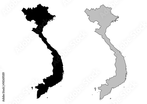 Vietnam vector map