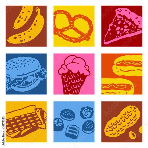 pop-art objects 2 - fast-food & calories