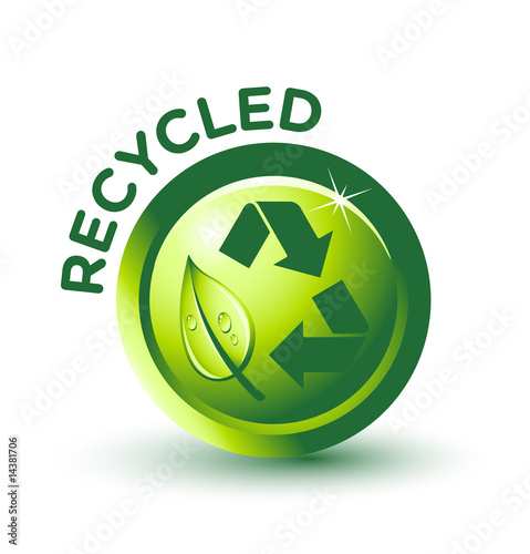 Vector Green RECYCLED Label