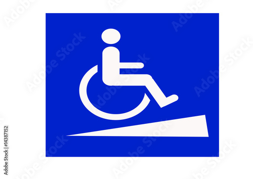 disabled ramp sign