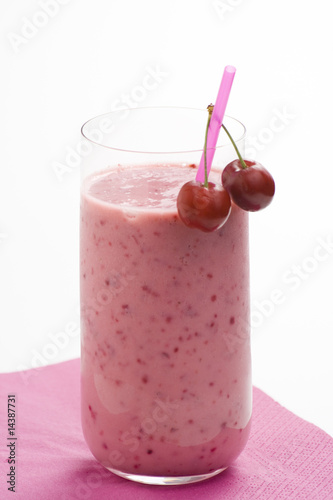 a delicious cherry milkshake