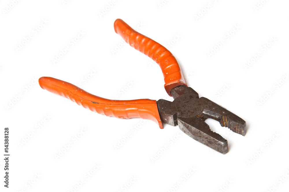 Obraz premium Pliers isolated on a white studio background.