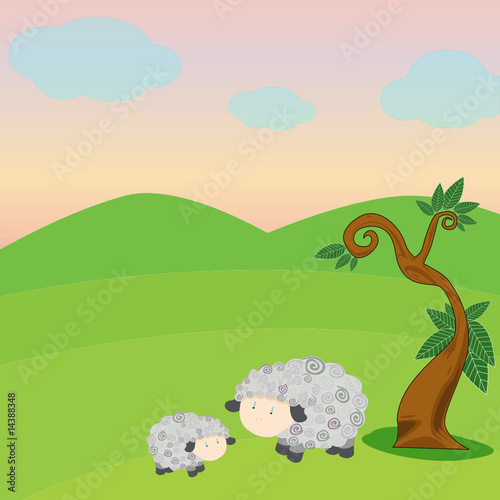 Sheep and lamb © Wichittra Srisunon