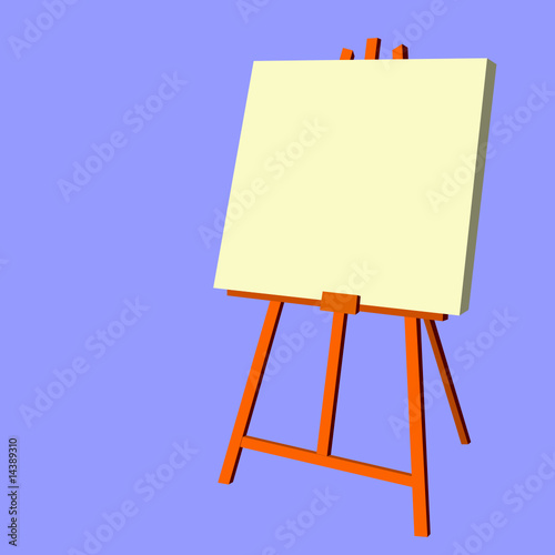 blank easel