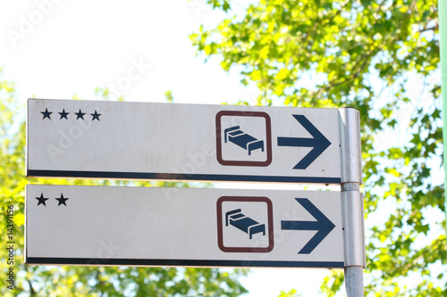 Hotel road signs