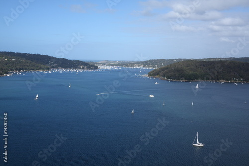 View of Pittwater on a sunny day