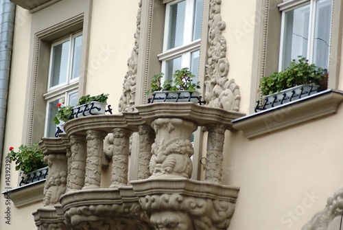 Facades of houses of Lvov