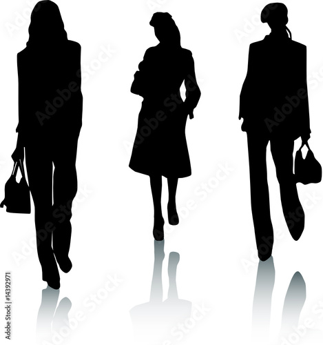 silhouette fashion girls