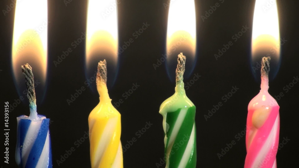 Birthday candles blow out - HD