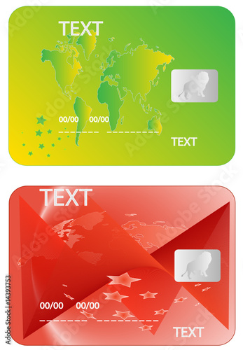 Illustration of banking card