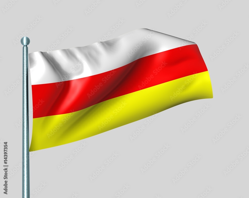 Nationalflagge Südossetien Nationalflagge Südossetien