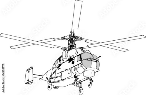 Helicopter Perspective Vector 01