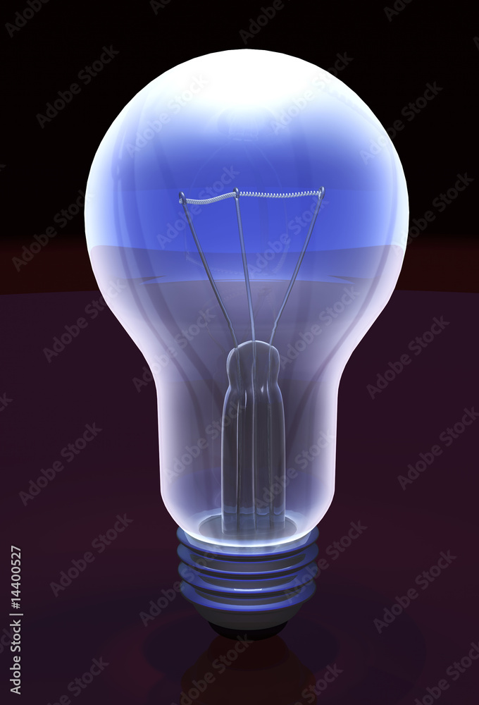 Fototapeta premium Light bulbs 3d