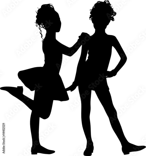 dancer silhouette children