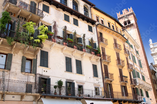 facade in Verona, Italy