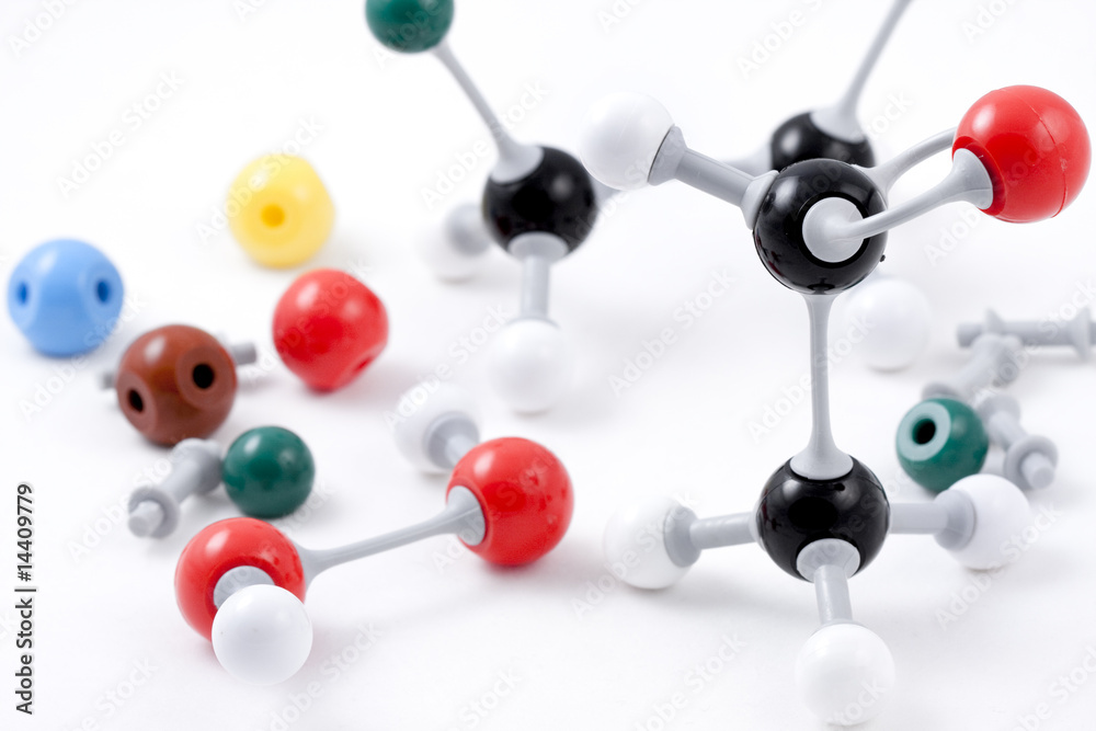 Obraz premium Molecule Structure Chemistry Set