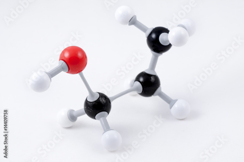 Acetone Molecule Structure (C3H6O) photo