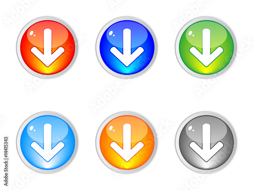 Free Download download buttons vector illustration - GFXLoad
