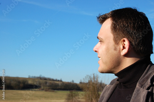 Mann im Profil