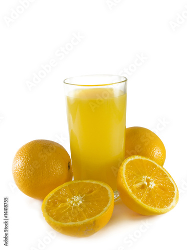 Isolated orange juice