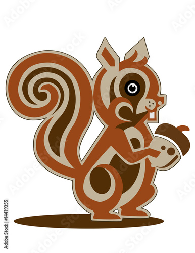 Cute Red Squirrel