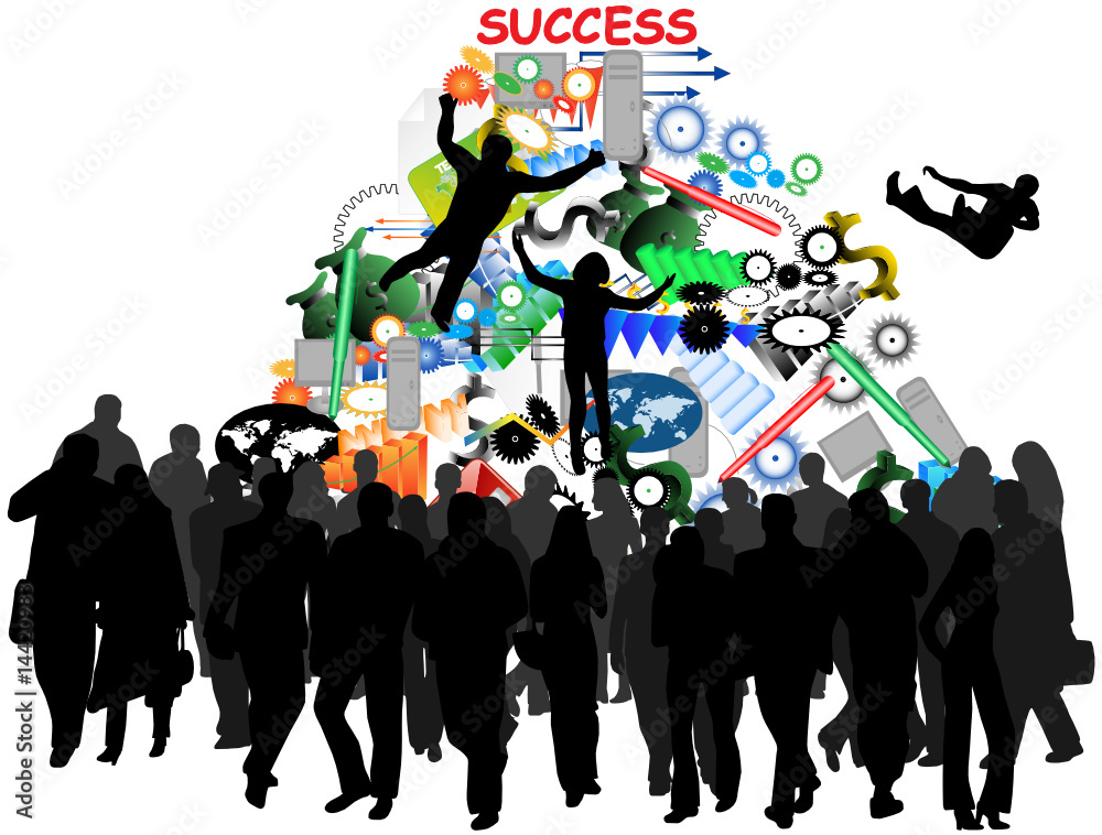 Obraz premium Illustration of success