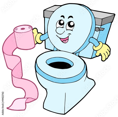 Cartoon toilet