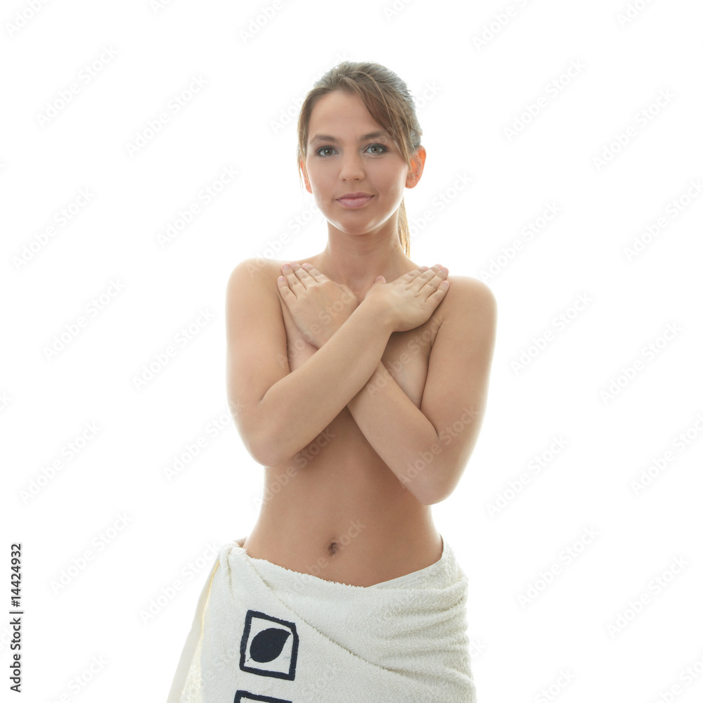 Fototapeta premium Young beautiful woman - spa concept